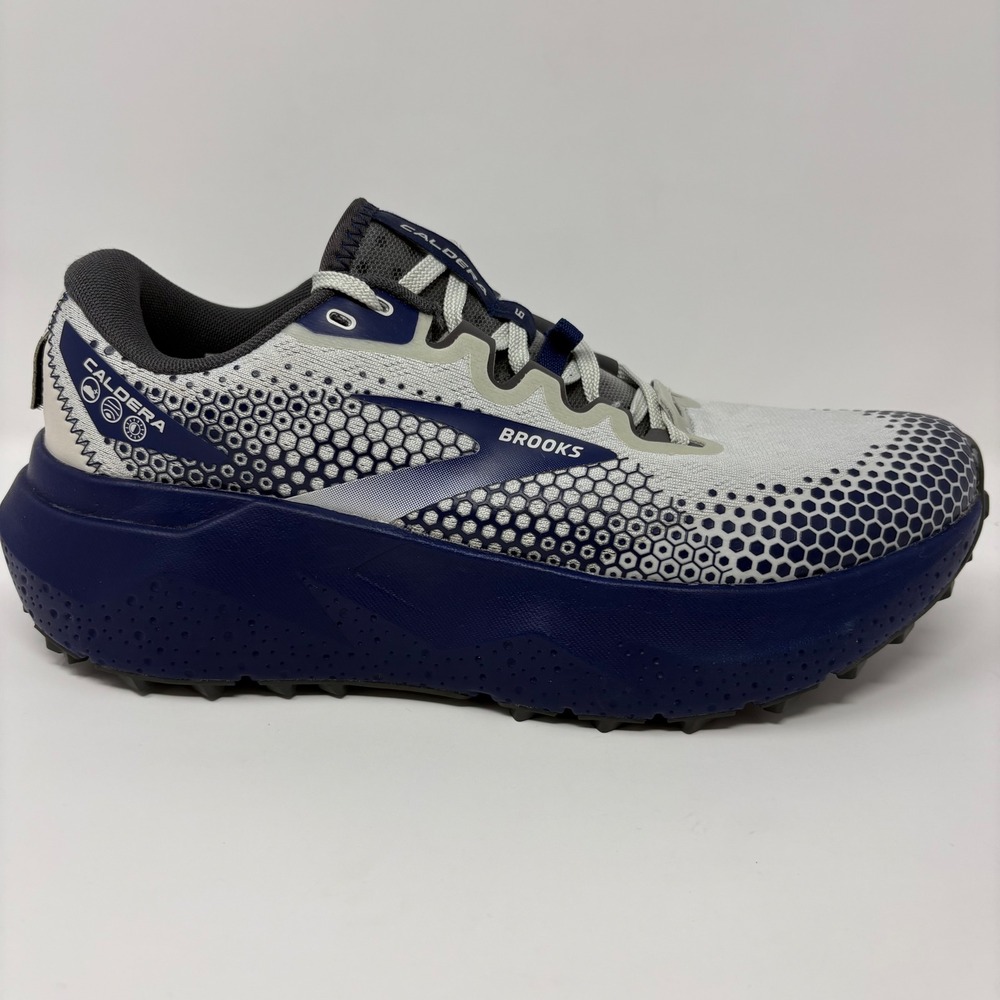 Brooks Caldera 6 Men's Size 8.5 Blue Grey Trail Running Shoes WORN ONCE